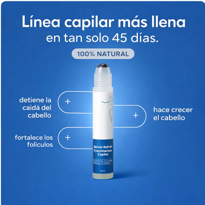BODYWISE™: Roll On Capilar de Triple Acción que Reactiva Folículos y Fortalece el Crecimiento del Cabello