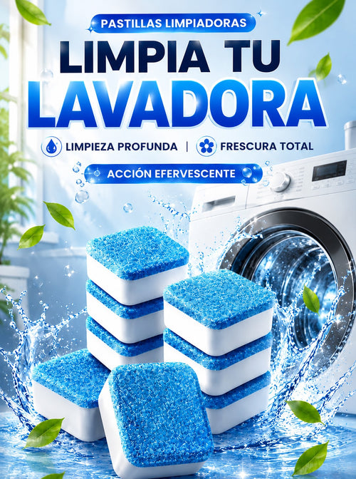🧺 Pastillas Efervescentes para Lavadora – Limpieza Profunda y Frescura en Cada Lavado