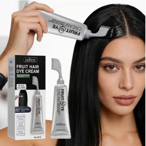 Tinte de frutas  para el cabello, fórmula a base de plantas